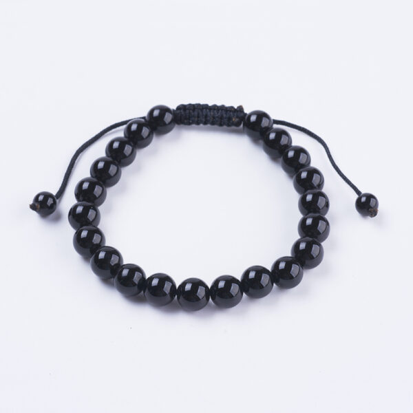 black agate adjustable bracelet
