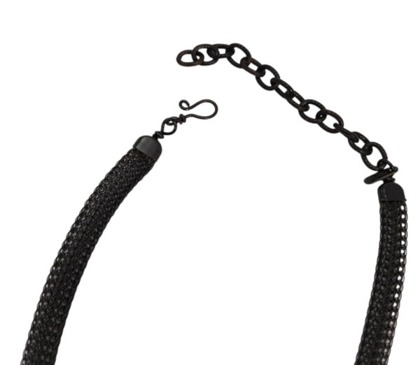 clasp of black knot necklace
