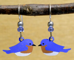 eastern bluebird handmade Sienna Sky earrings