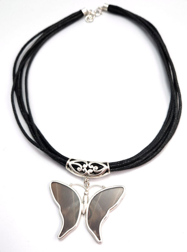 backside of butterfly necklace