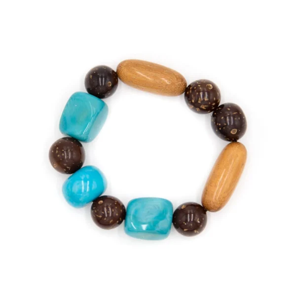 teal statement bracelet