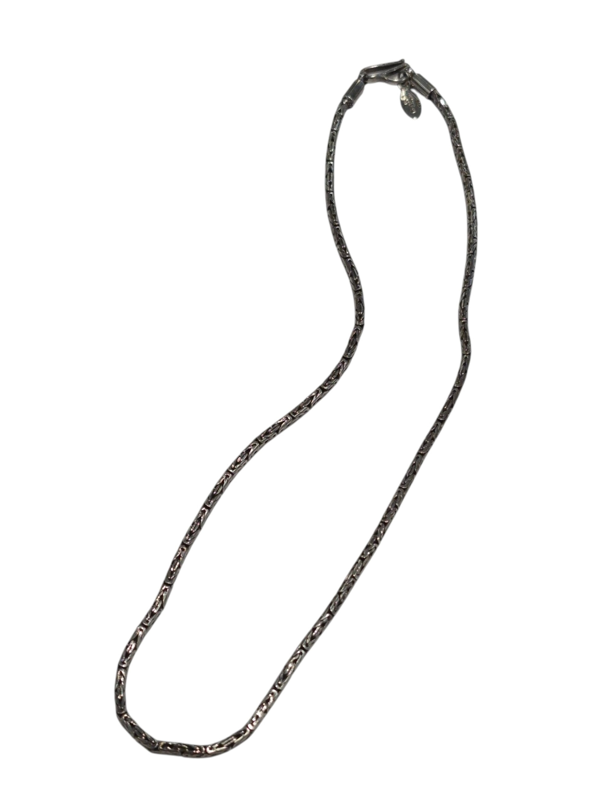 sterling silver Byzantine chain