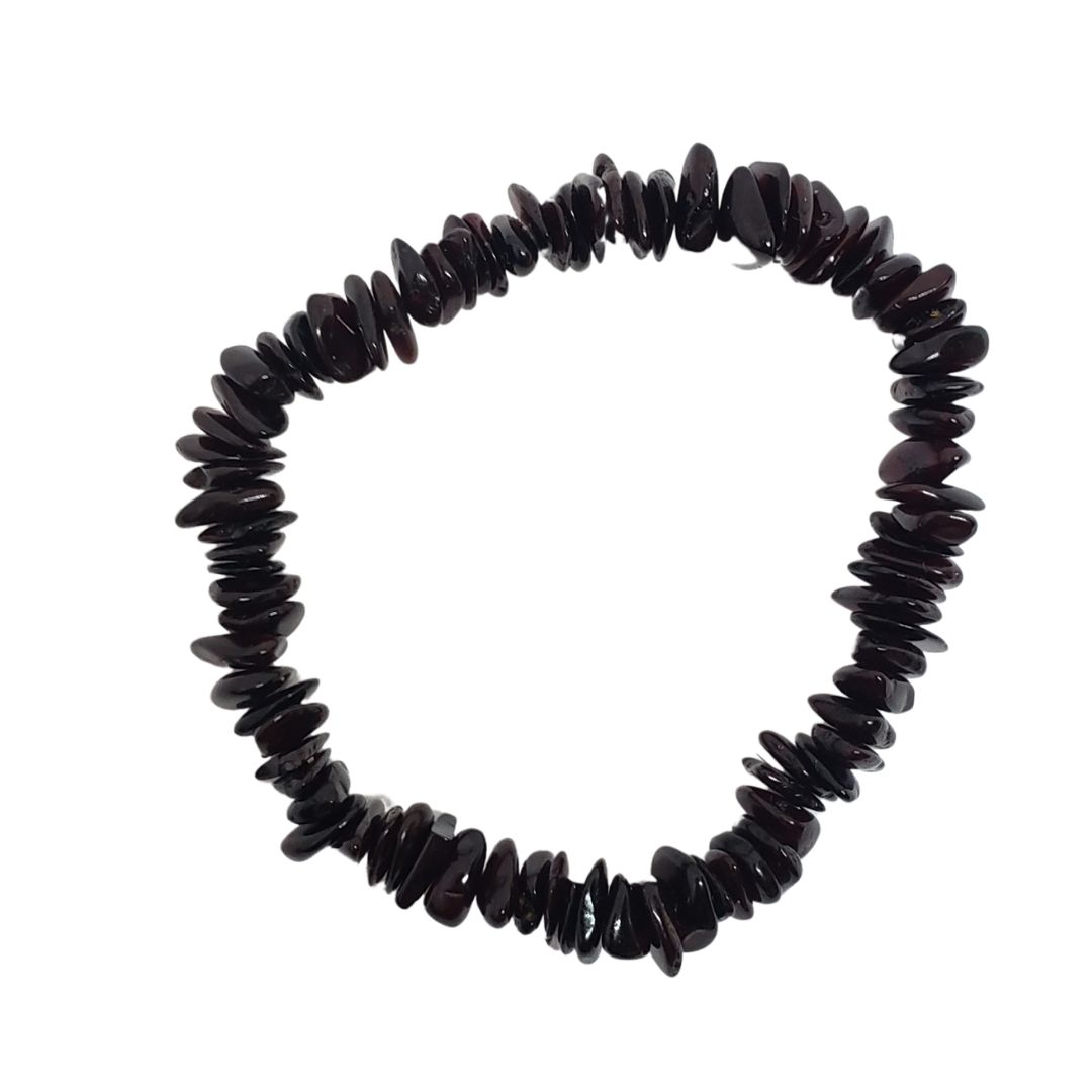 thumbnail image 2 of Natural Dark Cherry Baltic Amber Necklace – 18 Inch Strand, Handmade In Lithuania 2 of 5