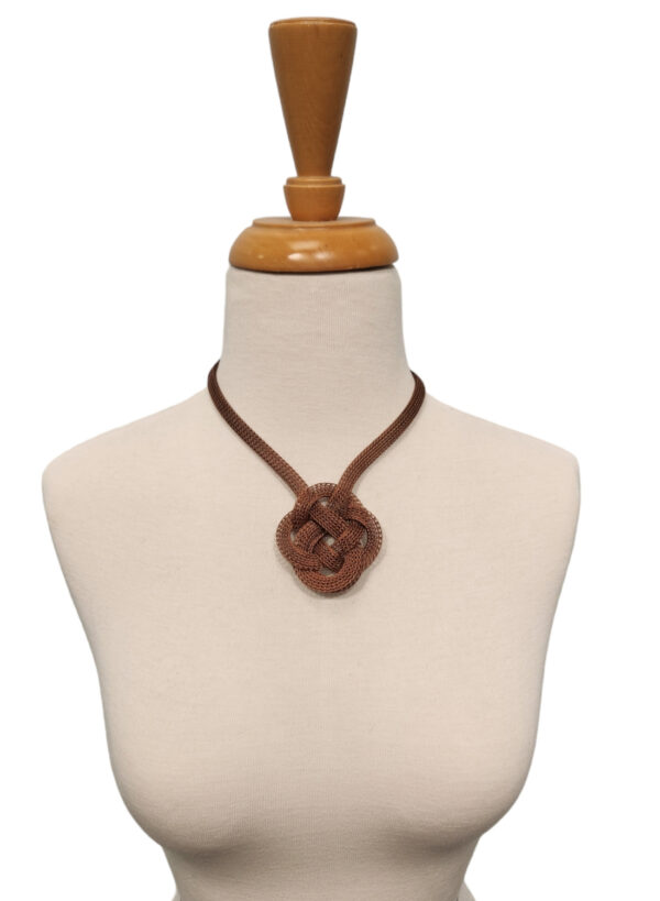 knot necklace on mannequin