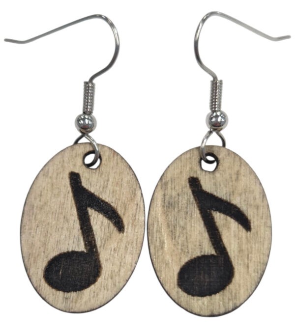music note earrings
