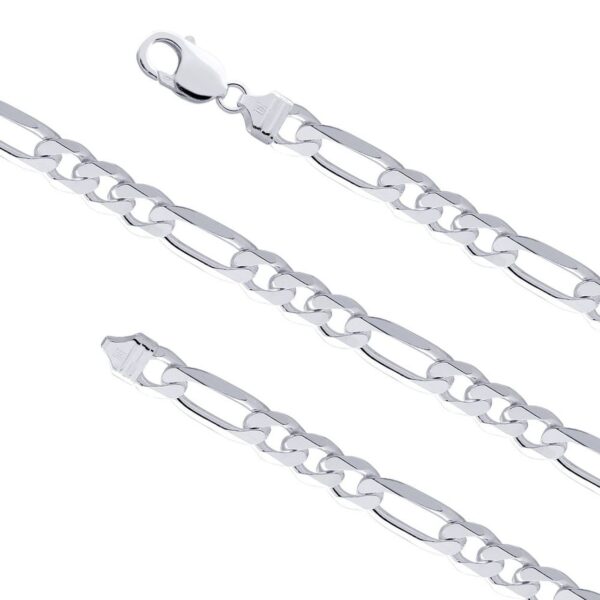 sterling silver 3mm wide figaro chain