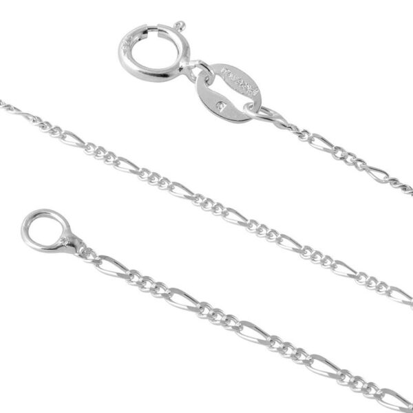 sterling silver figaro chain