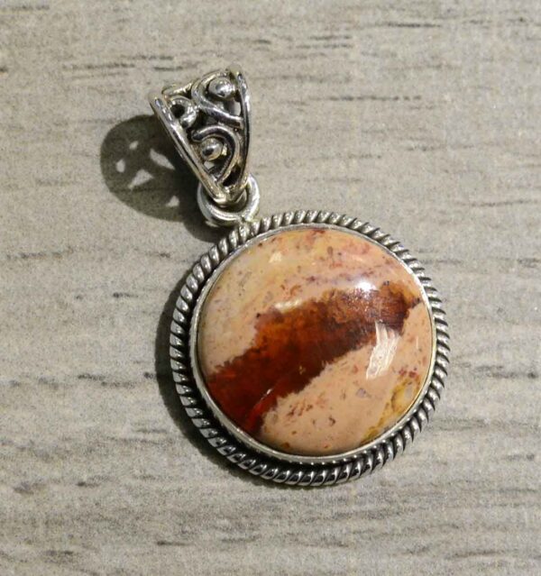 mexican fire opal pendant