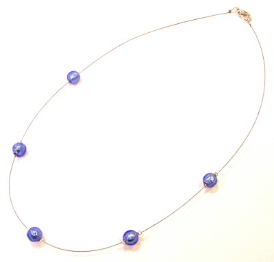 This Murano glass necklace is made from Murano glass