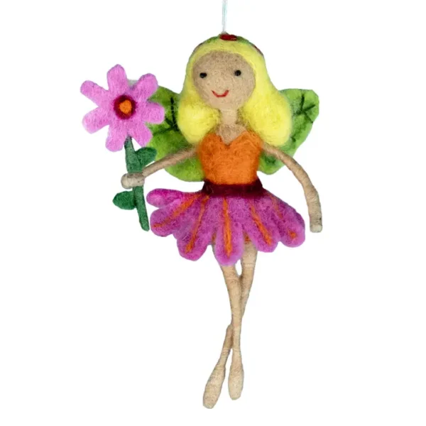flower fairy Christmas ornament