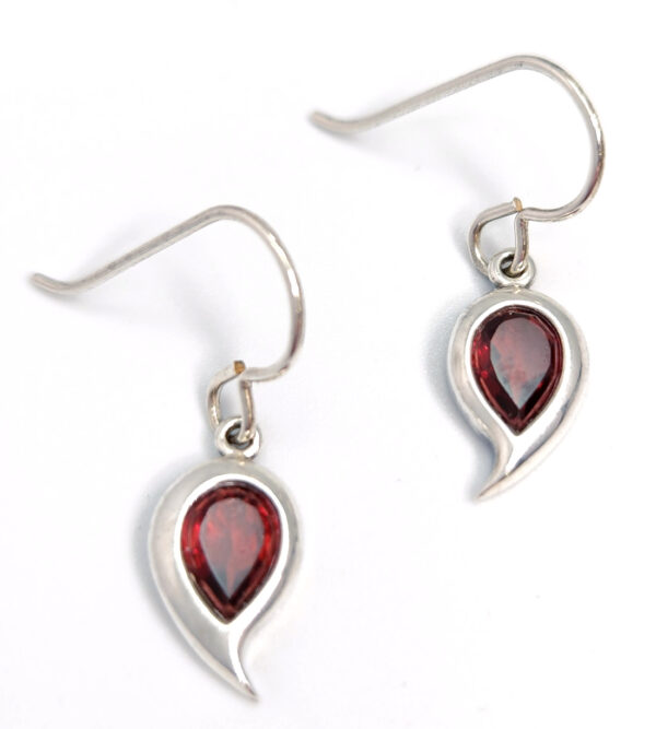 garnet earrings by Sonoma Artworks