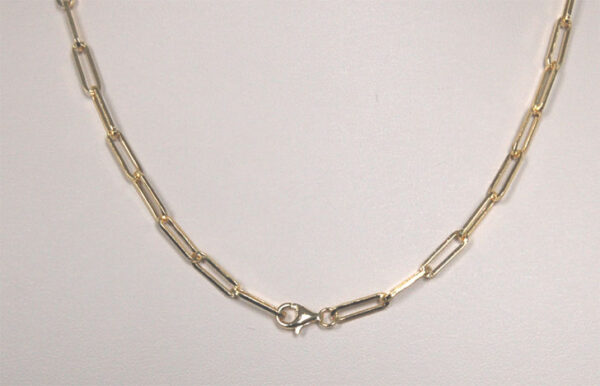 gold-plated sterling silver chain with clasp