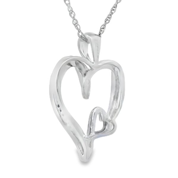 backside of heart necklace
