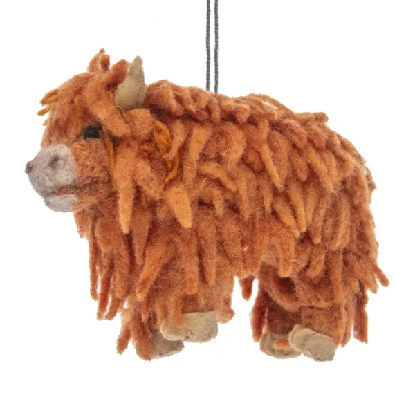 highland cow ornament