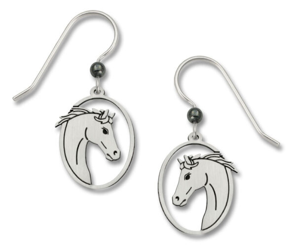 horse head earrings by Sienna Sky for Left Hand Studios