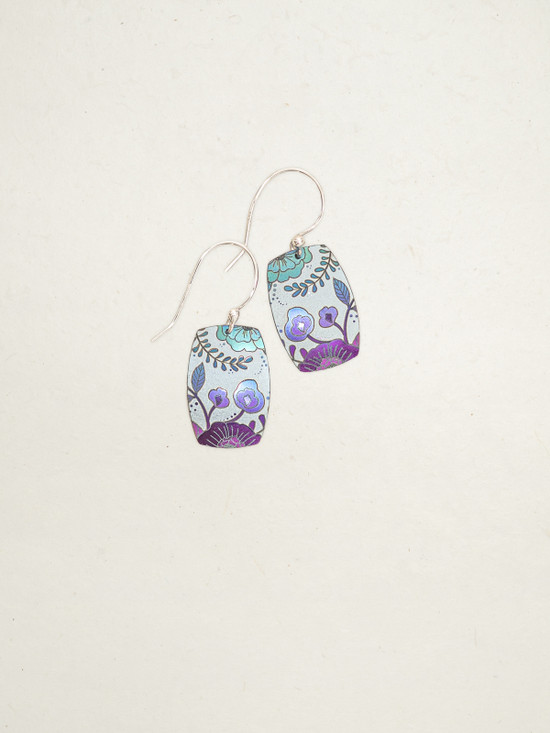 blue flower earrings by Holly Yashi