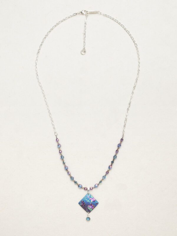 blue Holly Yashi necklace with beading