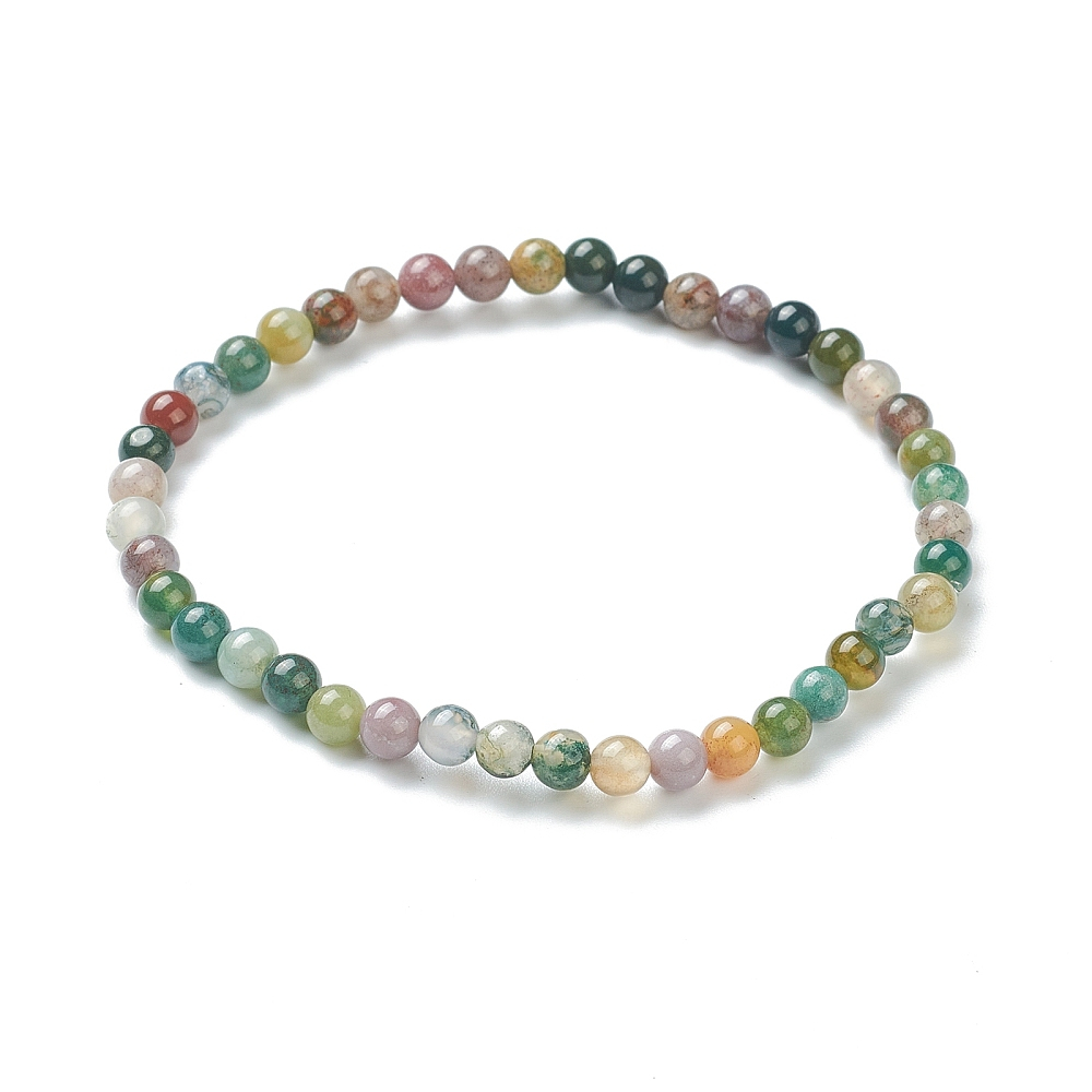 dainty stretch Indian agate bracelet