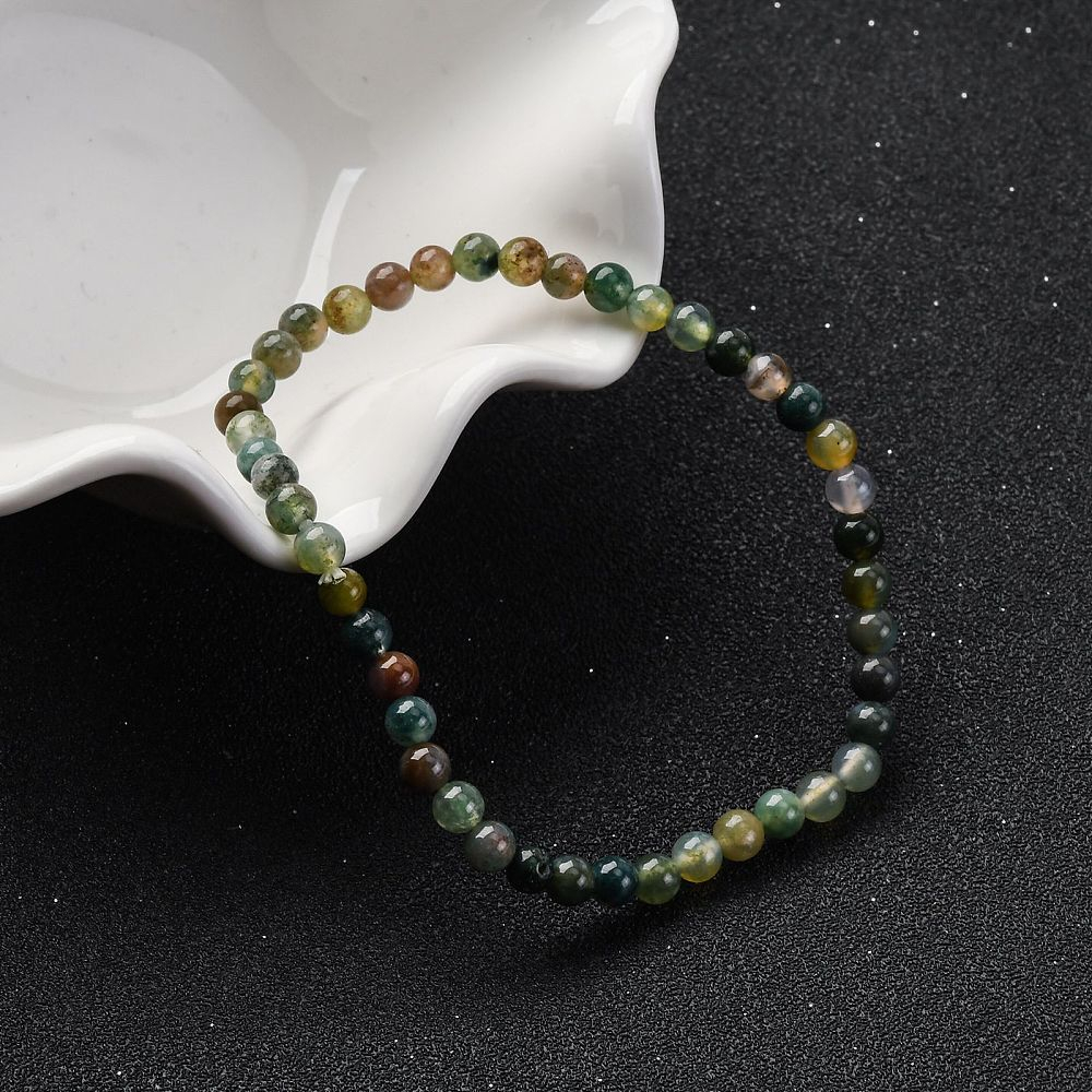dainty stretch Indian agate bracelet