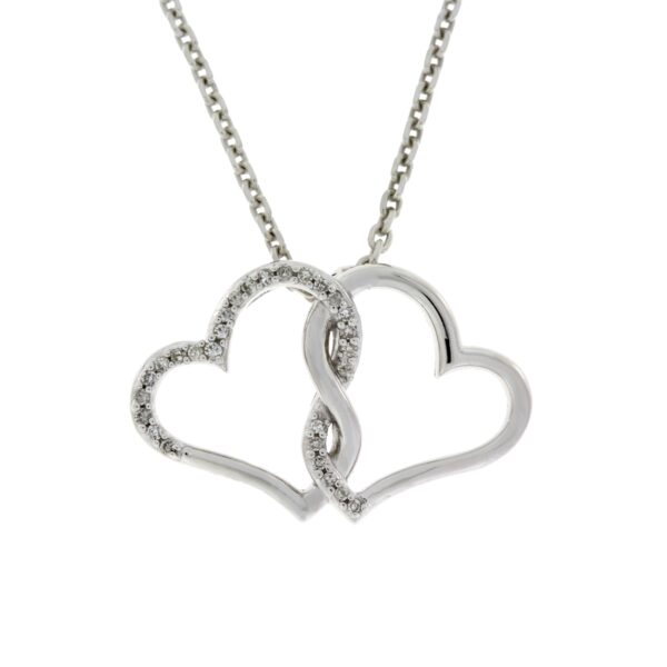 intertwined heart necklace