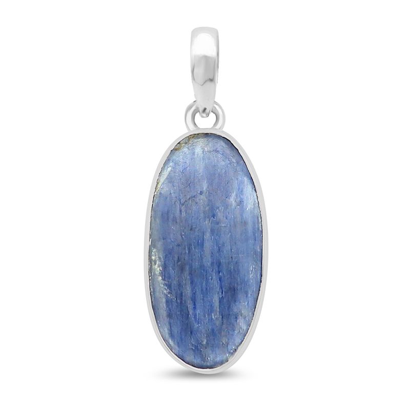 kyanite and sterling silver pendant