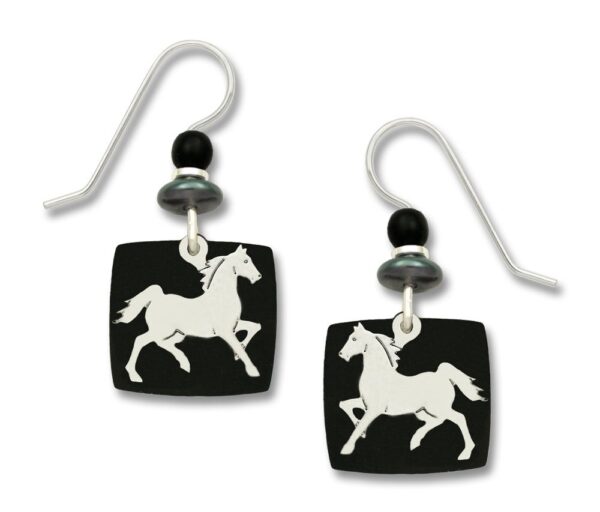 running horse earrings