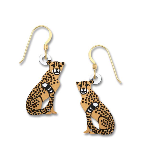 cheetah earrings by Sienna Sky for Left Hand Studios