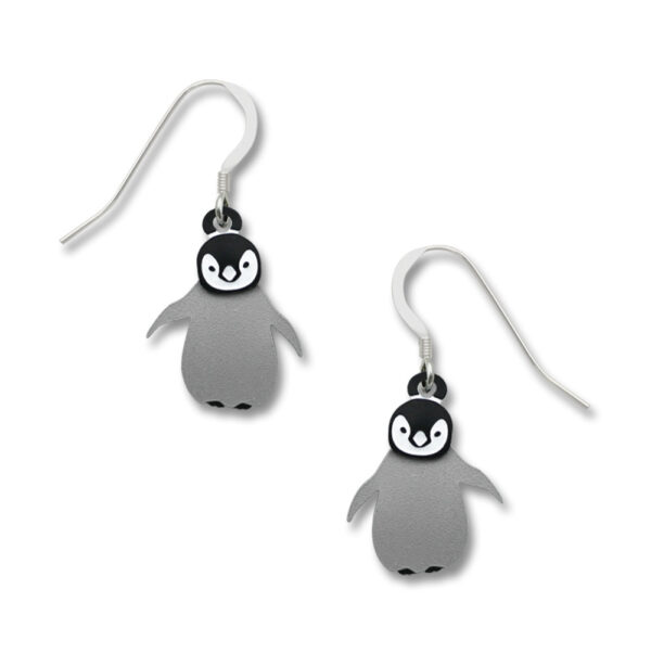 baby penguin earrings