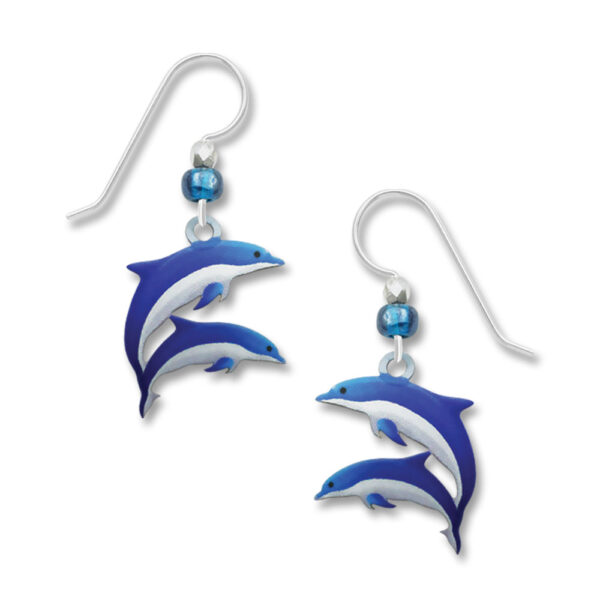 double jumping dolphin earrings