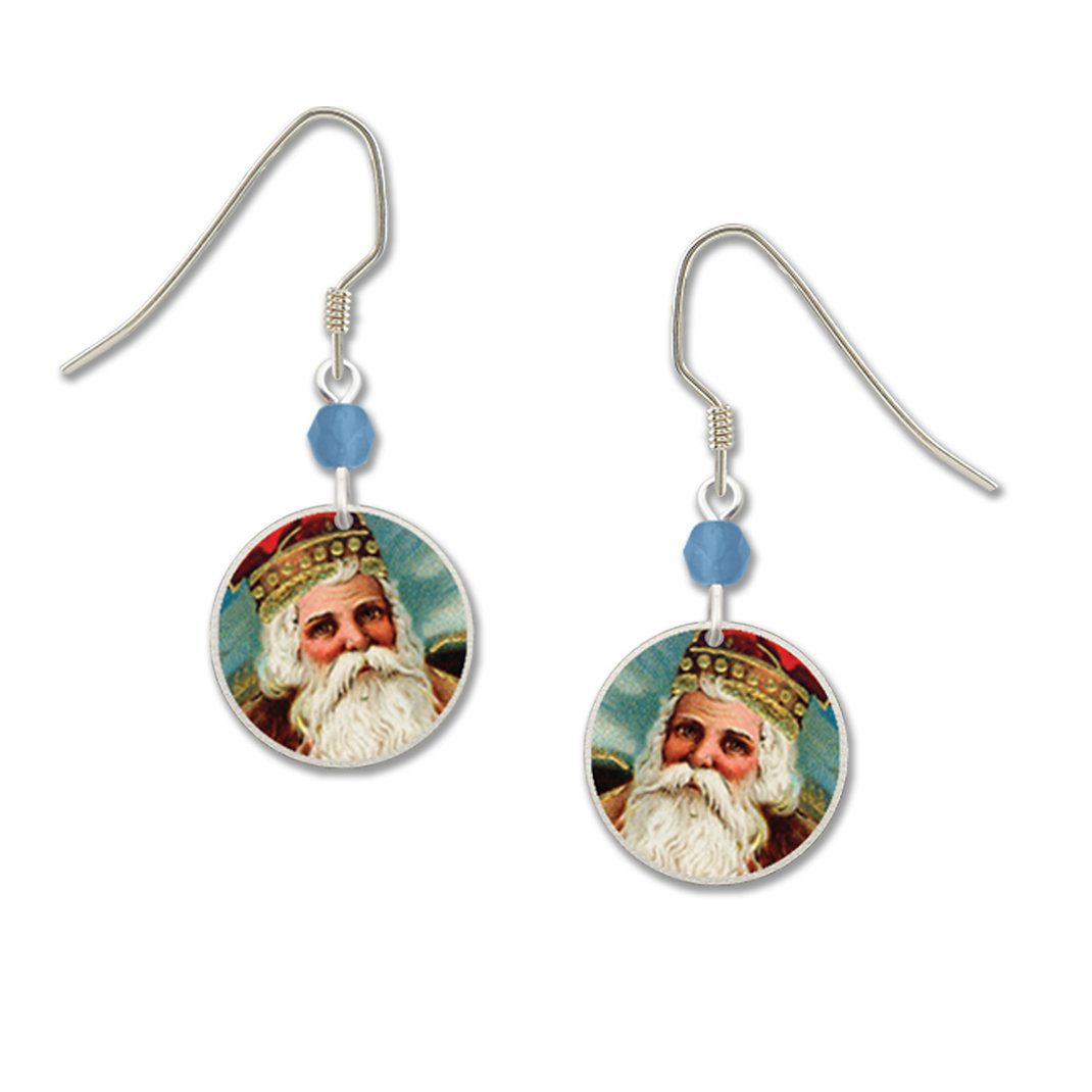 Santa earrings