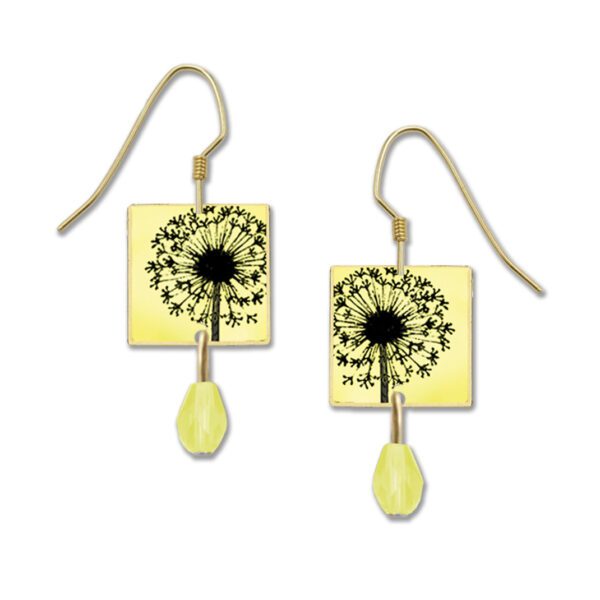 dandelion earrings
