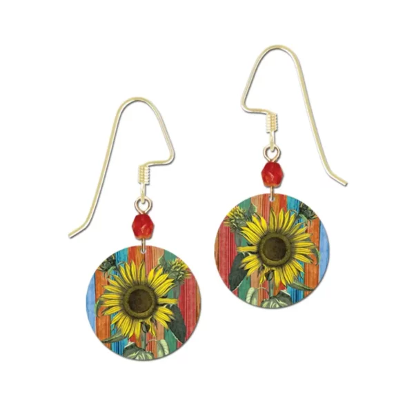bright sunflower earrings