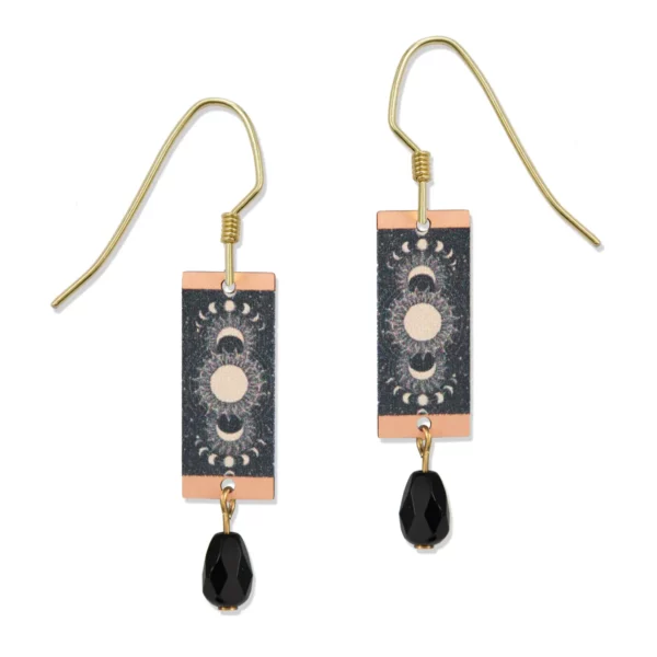 sun and moon phase earrings