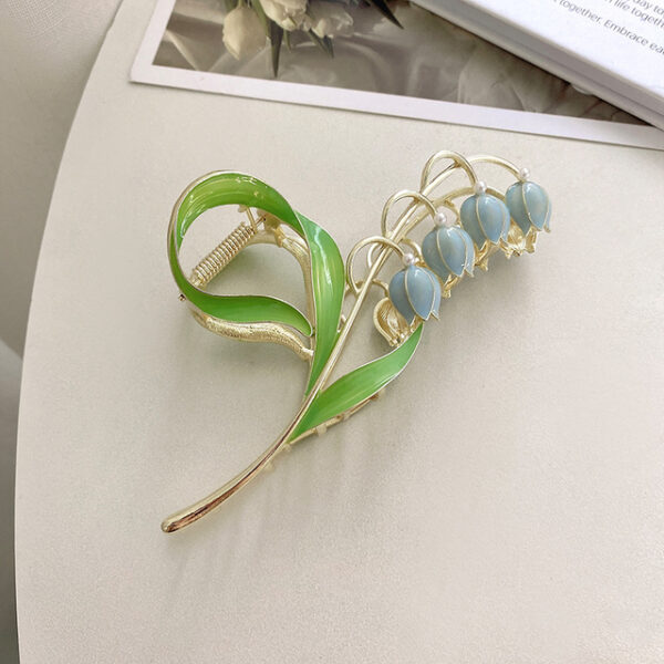 blue lily of the valley hairclip