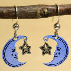 moon and star earrings