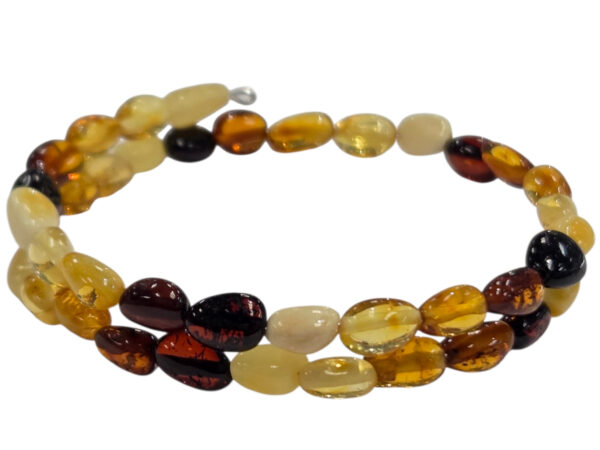 Multicolor Baltic amber bracelet