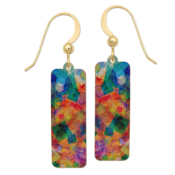 multicolor column earrings by Adajio earrings for Left Hand Studios