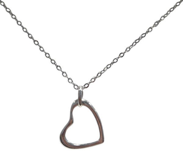 sterling silver heart necklace
