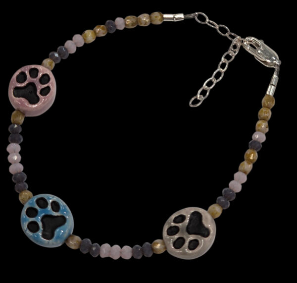 paw print bracelet