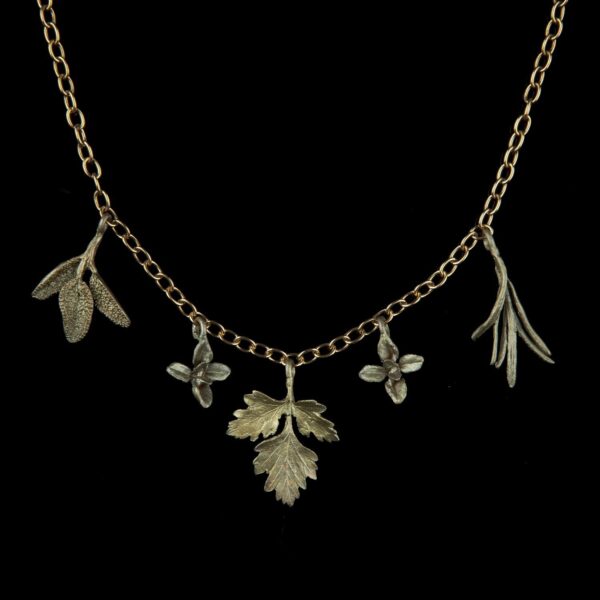 herb necklace by jewelry designer Michael Michaud
