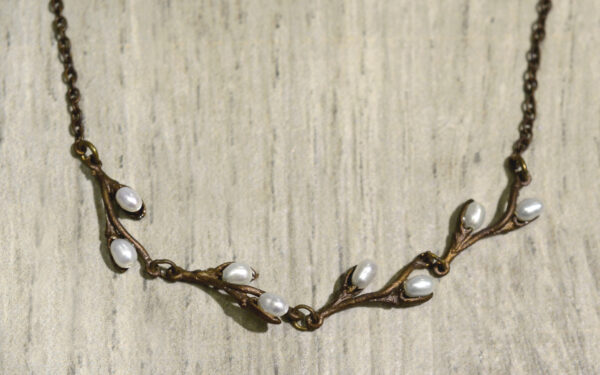 Michael Michaud Silver Seasons pussy willow necklace