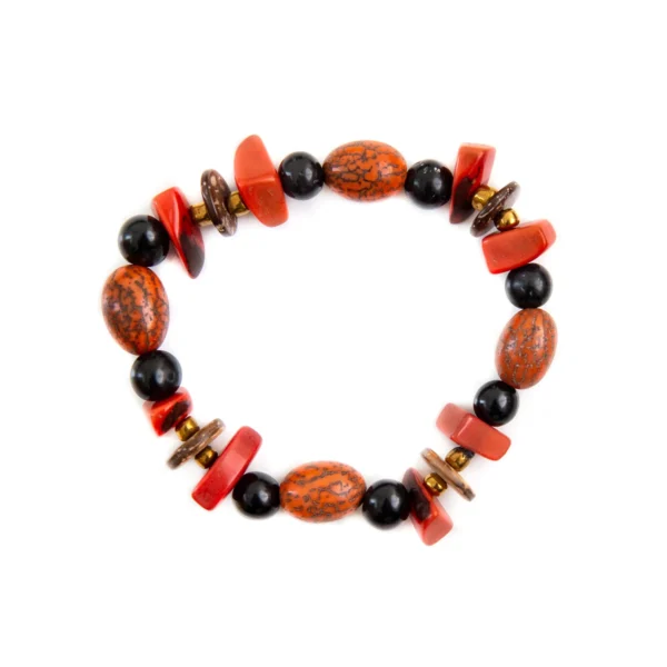red stretch bracelet