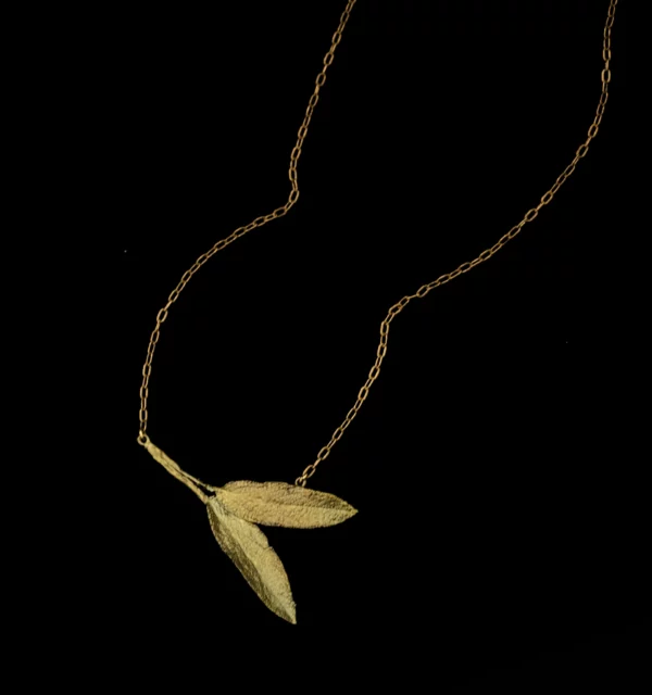Sage necklace by jewelry designer Michael Michaud as part of his Silver Seasons Collection