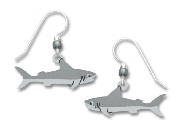 Shark earrings by Sienna Sky for Left Hand Studios