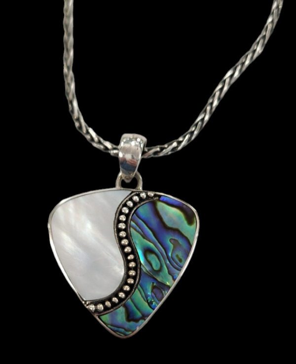 paua shell and mother of pearl necklace