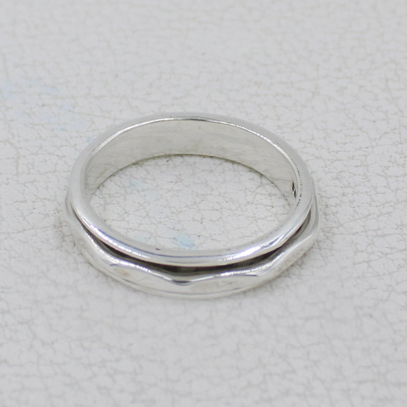 sterling silver spinner ring