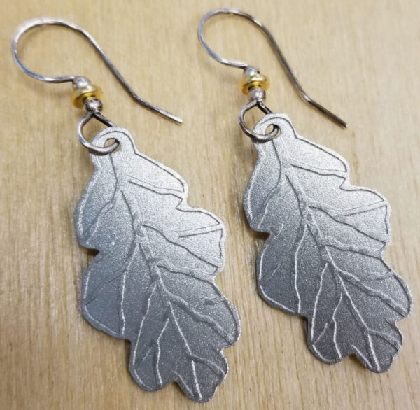 oak leaf earrings by Joseph Brinton
