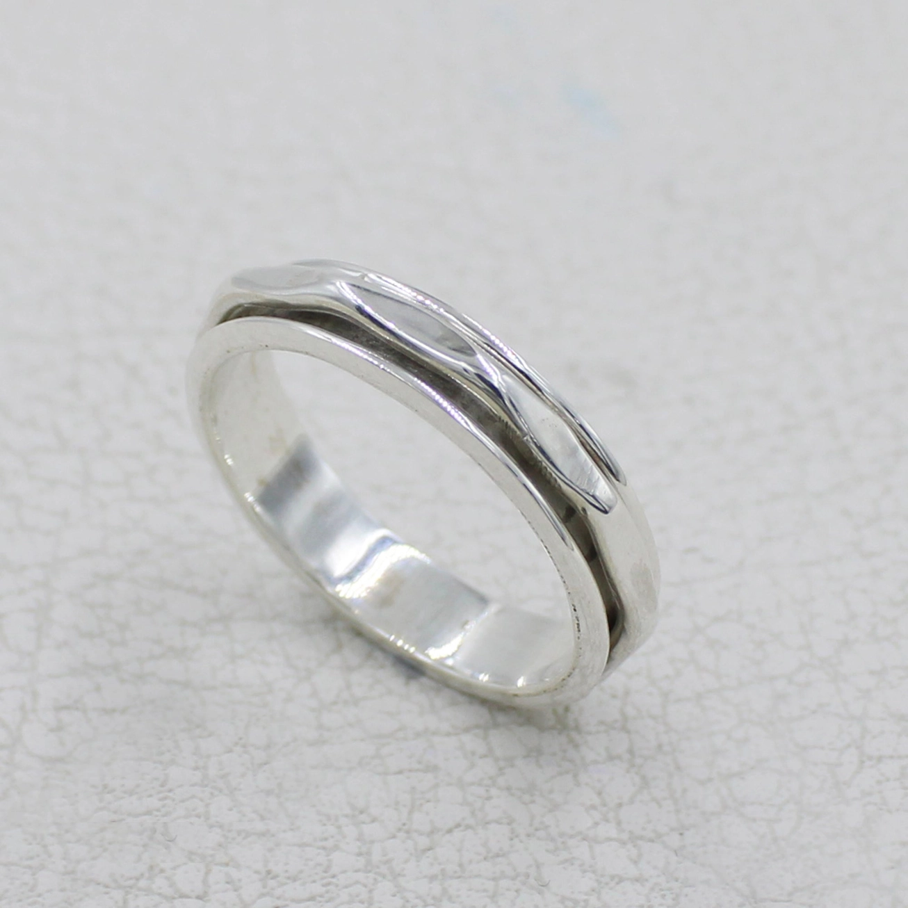 sterling silver spinner ring