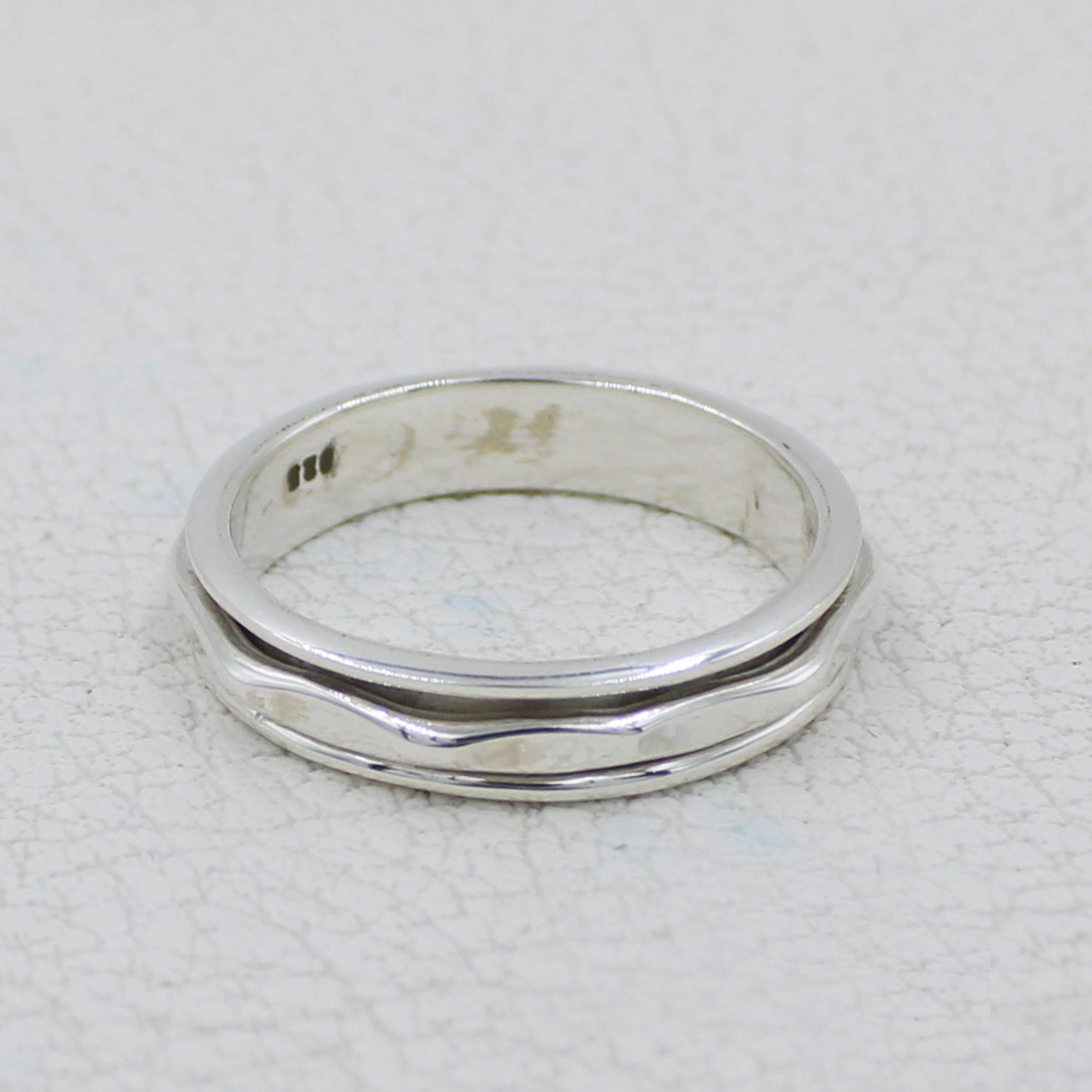 sterling silver spinner ring