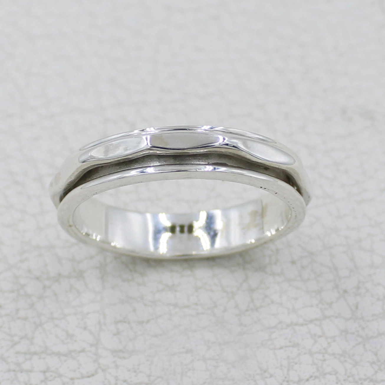 sterling silver spinner ring